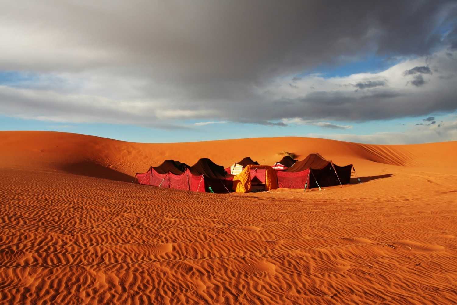 Desert camping experience in Sahara
